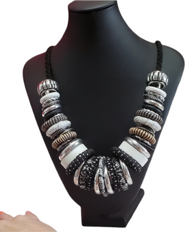 Wood Boho Mix necklace