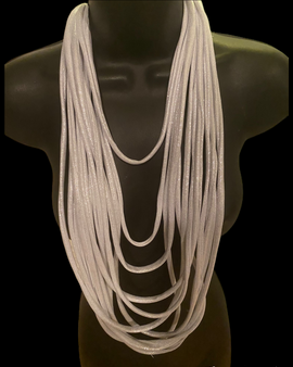 Metallic layer necklace