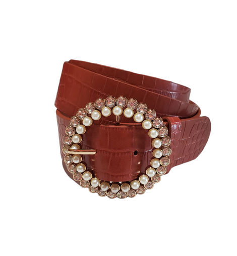 Pearl & Cristals Buckle Belt