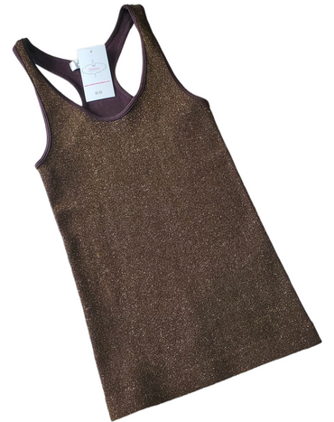 Shimmering Basic Racer Back top