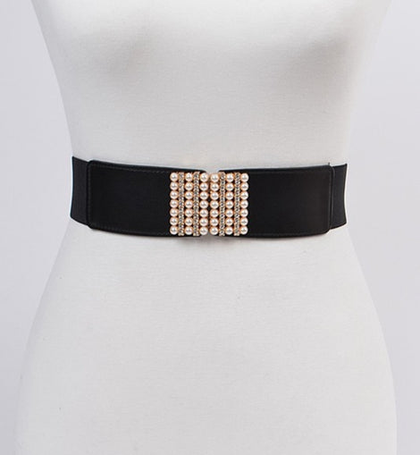 Pearl & Cristals Elastic Belt