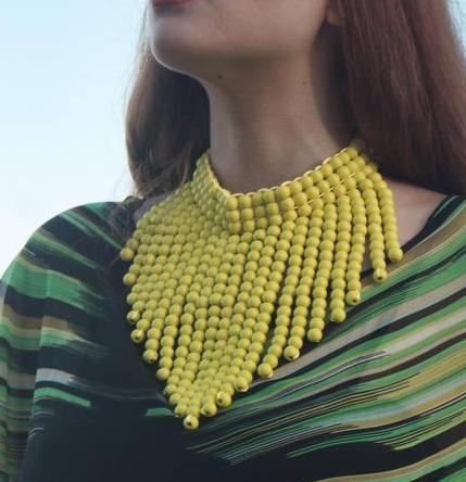 Wood Chandelier necklace